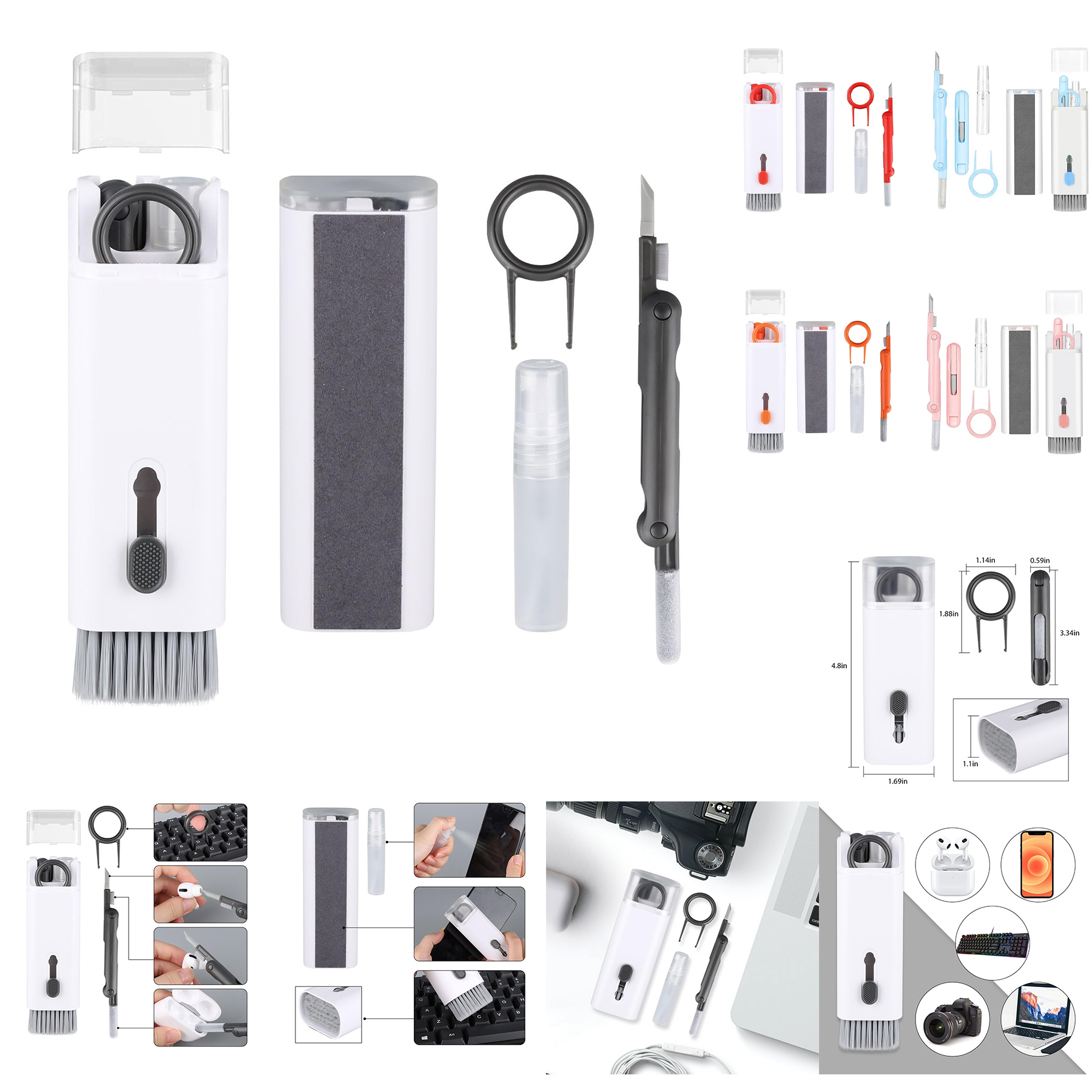 7-in-1 Multifunction Cleaning Brush with Key Puller 1