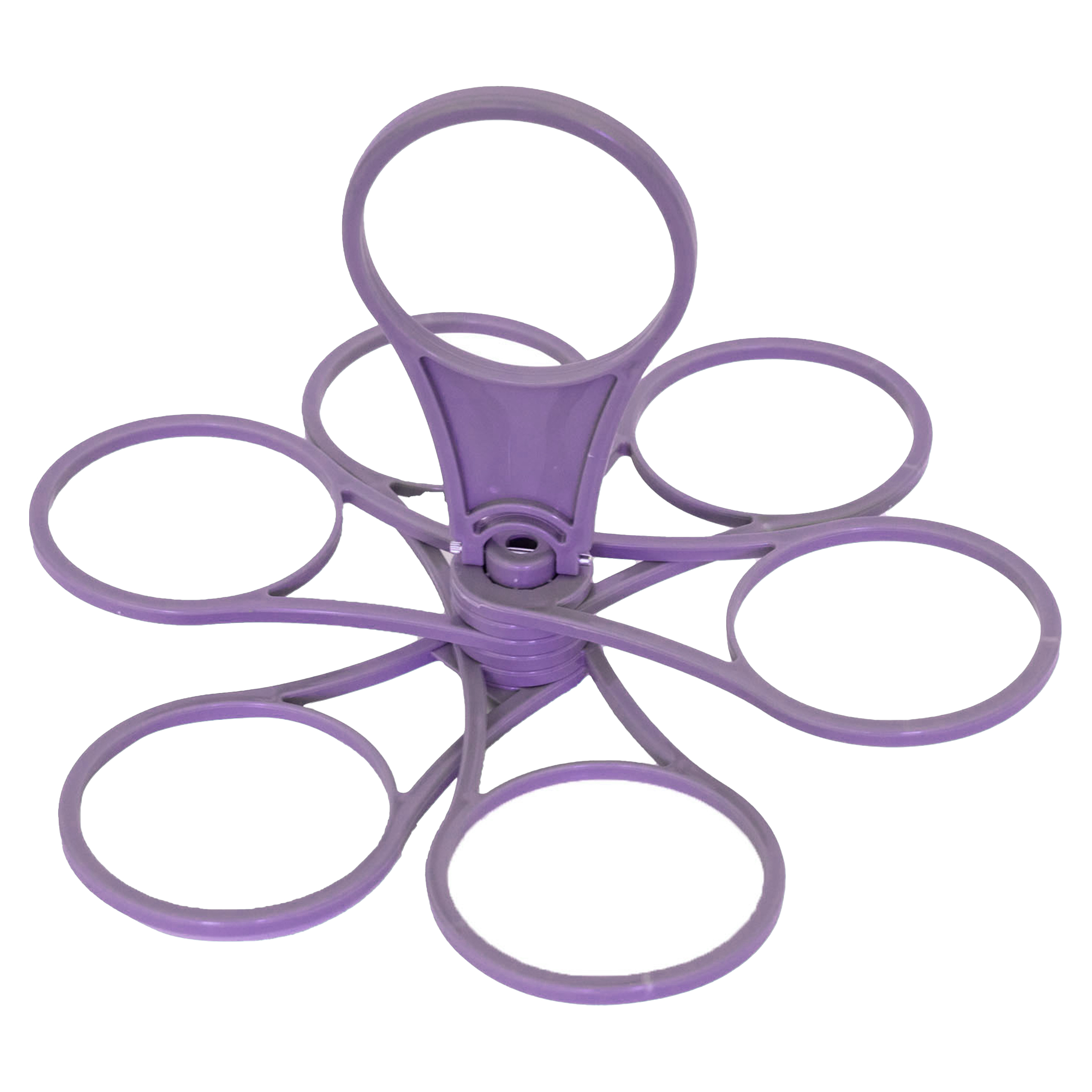 Polypropylene Foldable 6-Cup Wine Glass Rotating Bracket Cup Clamp 3