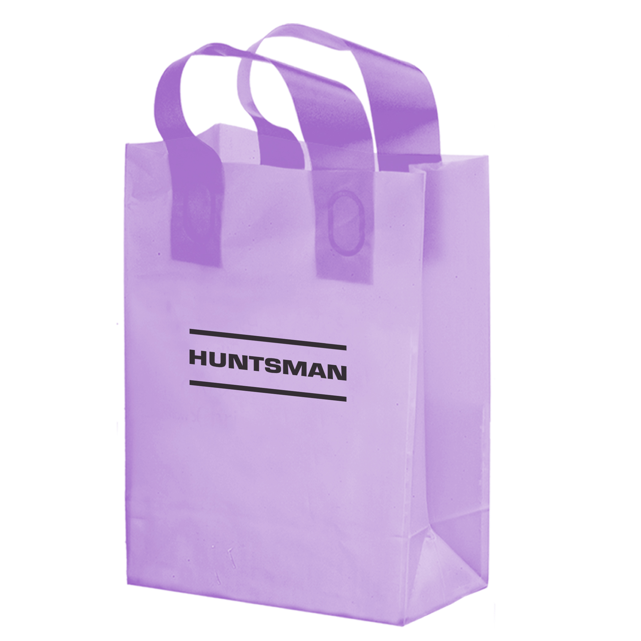 Color HDPE Frosted Soft Loop Shopper 11