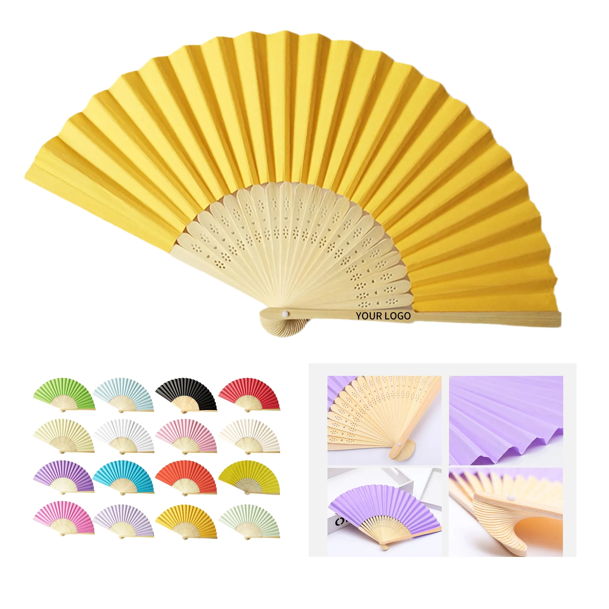Bamboo Paper Folding Fan 16