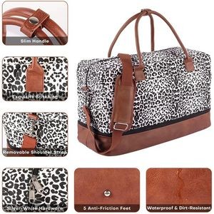 Leopard Print PU Leather Travel Bag 3