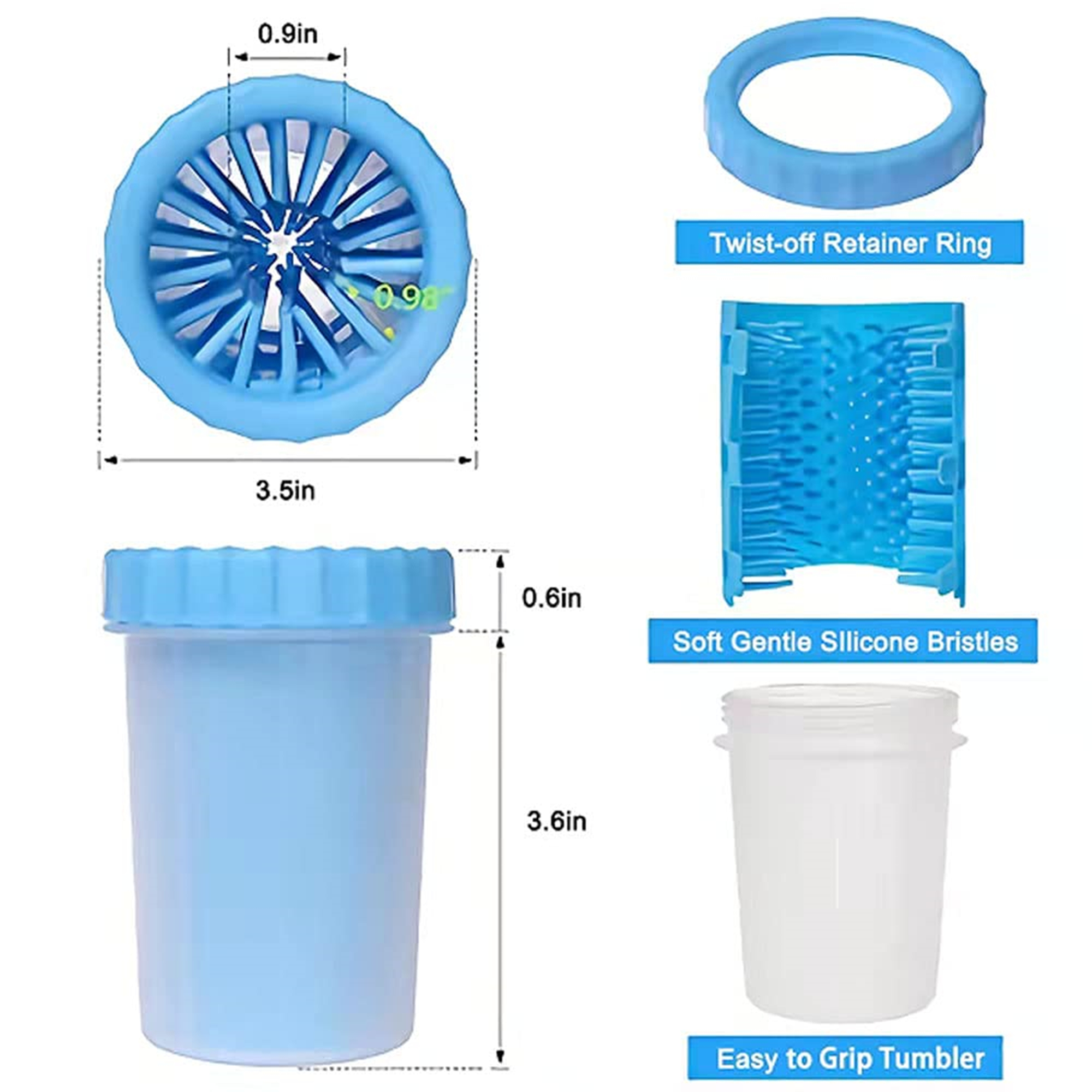 Dog Paw Washer Cup Foot Cleanner 5