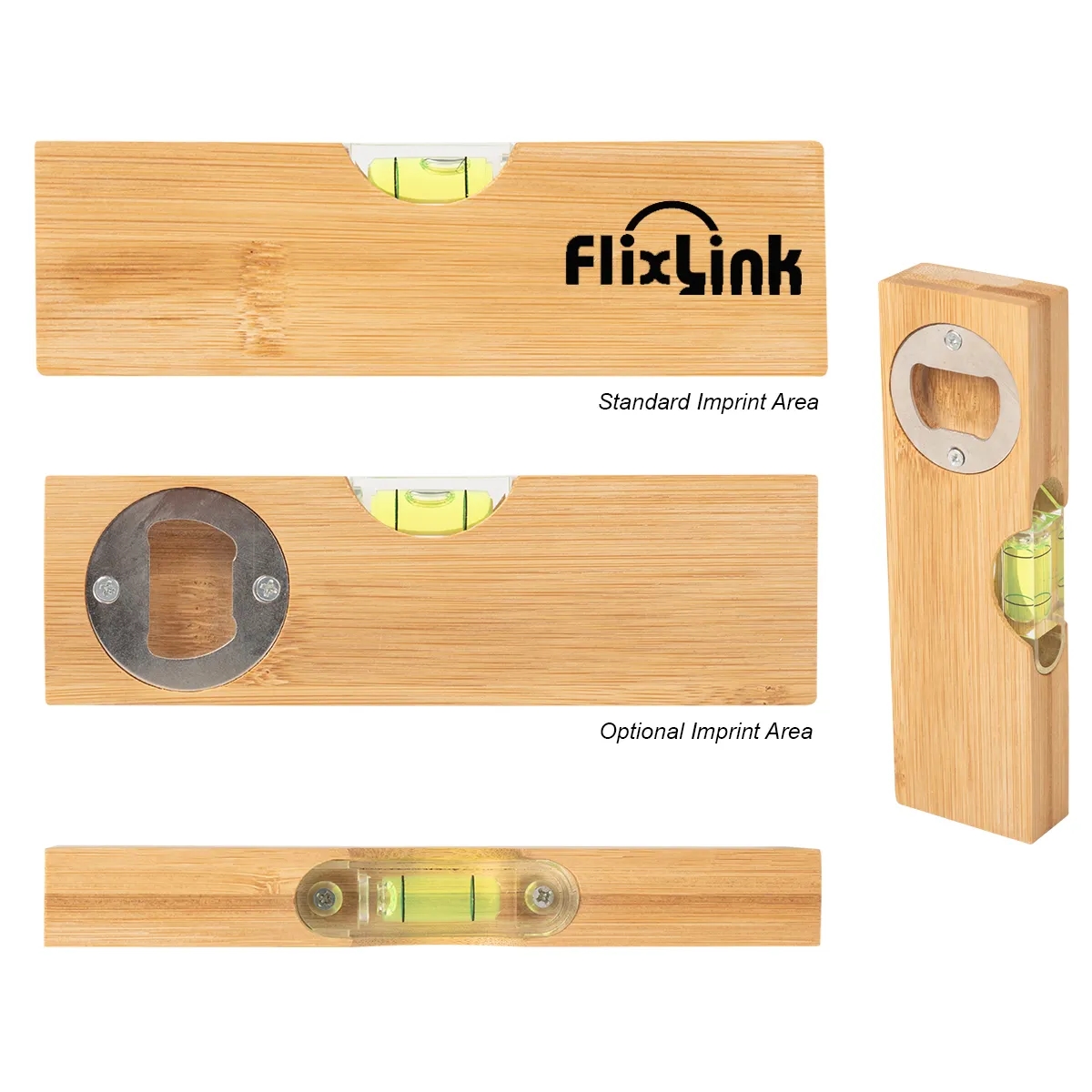 BAMBOO LEVEL WITH BOTTLE OPENER 2