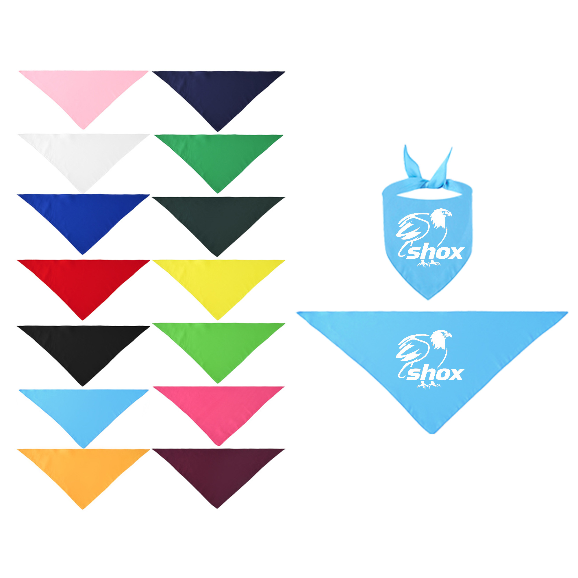 MOQ 20 Pet Gog Polyester Saliva Towel Triangle Scarf 1