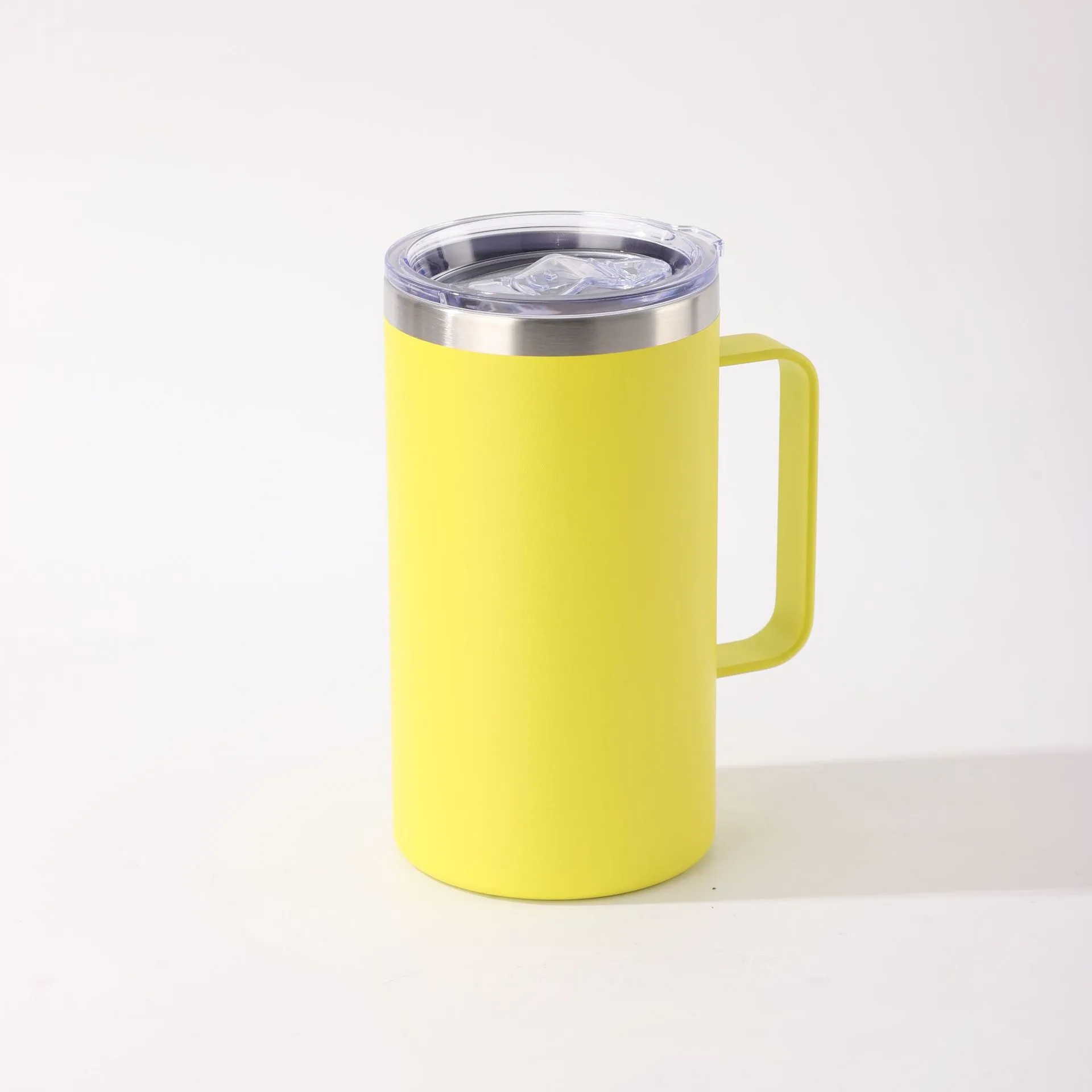 Double Wall Vacuum ReusableTravel Mug with Lid-24oz 3