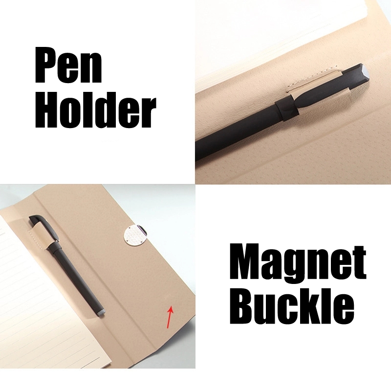 PU Leather A5/B5 Business Travel Journal Binder Notebook 8