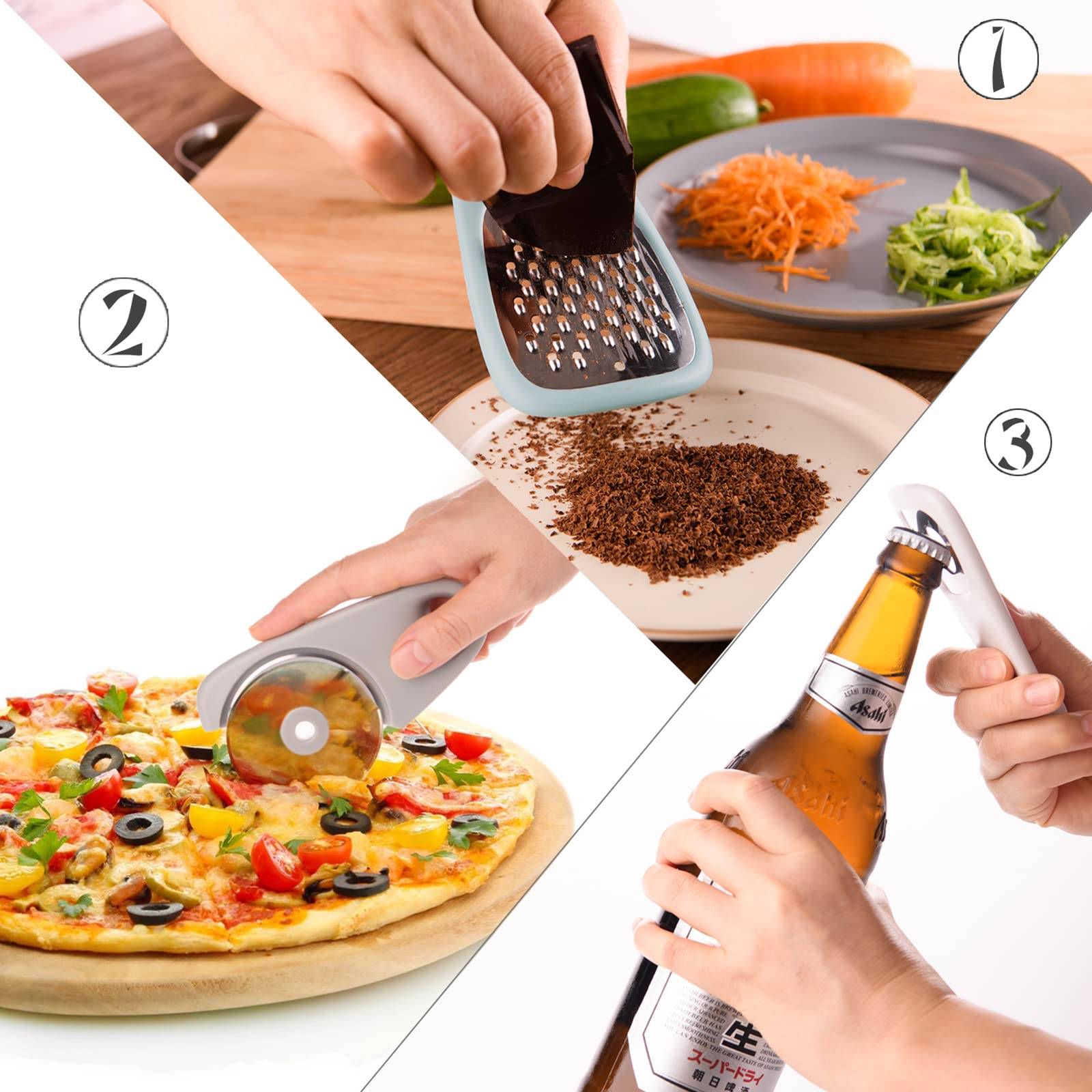 Stackable Cooking Tools Kitchen Gadgets Set 5 Pieces 4