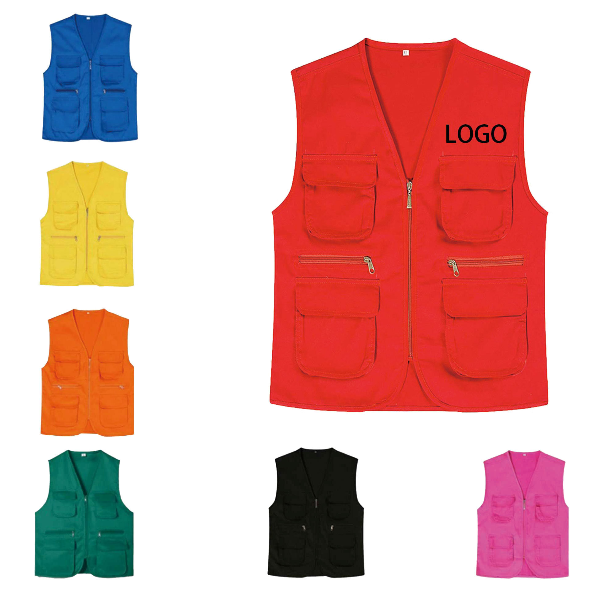Volunteer Multi - Pocket Polyester Vest 2