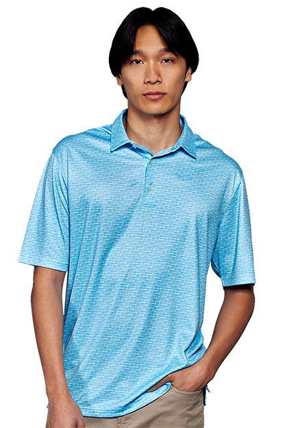 Greg Norman ML75 Microlux Cart Print Polo 6