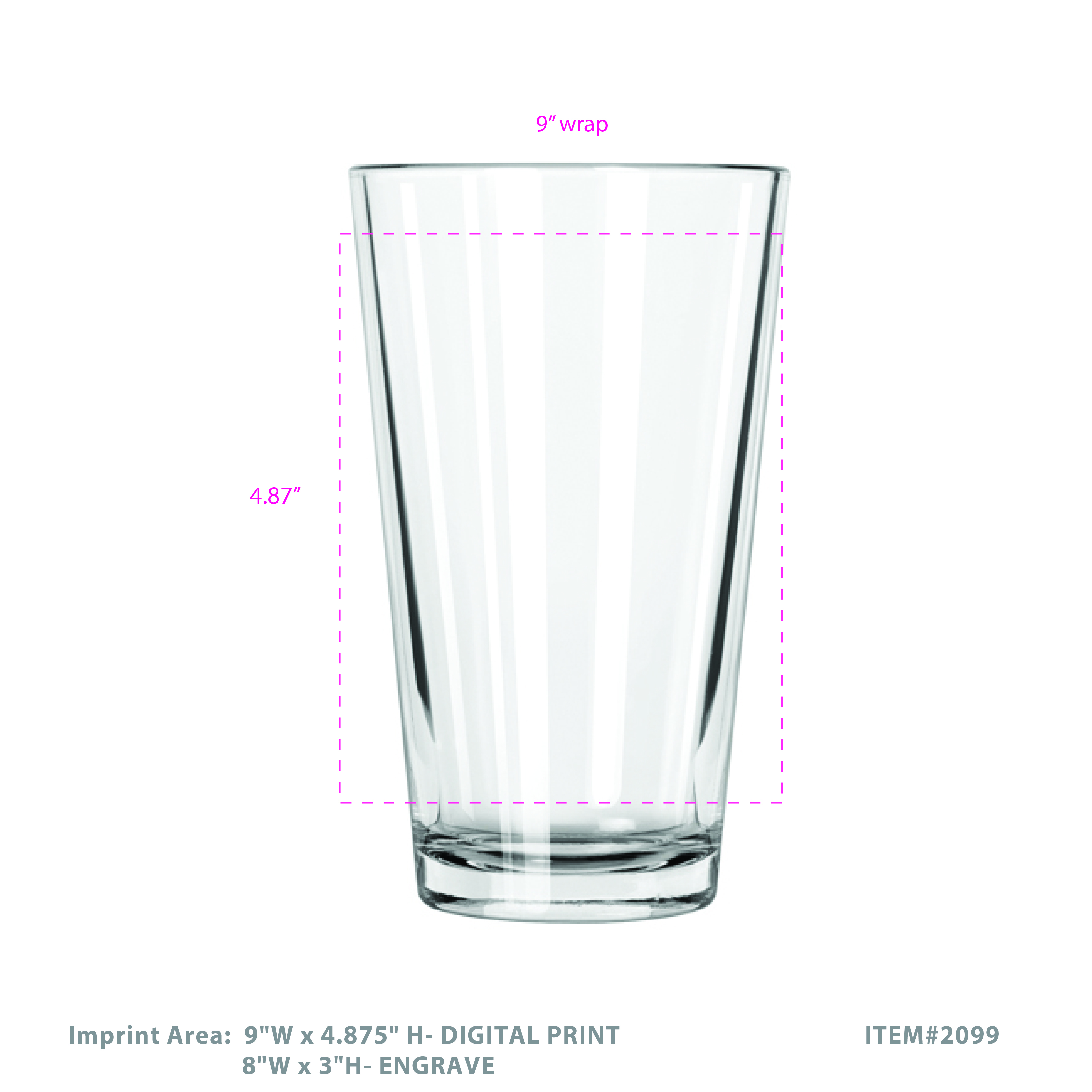 True® Beer Pint Glass 4