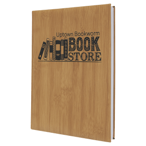 7" X 9 3/4" Laserable Leatherette Journal-Lined Notepad 4
