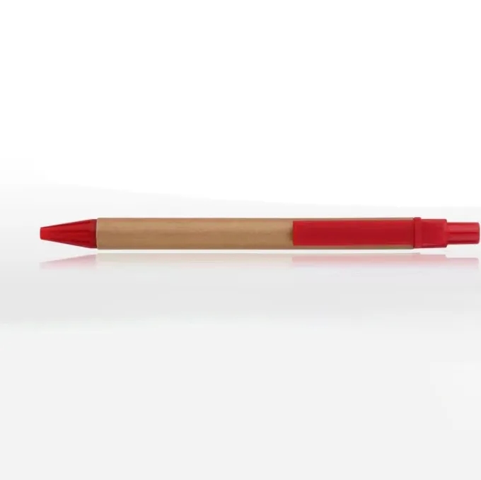 Custom Eco-friendly Kraft Paper Press-type Ballpoint Pen 2
