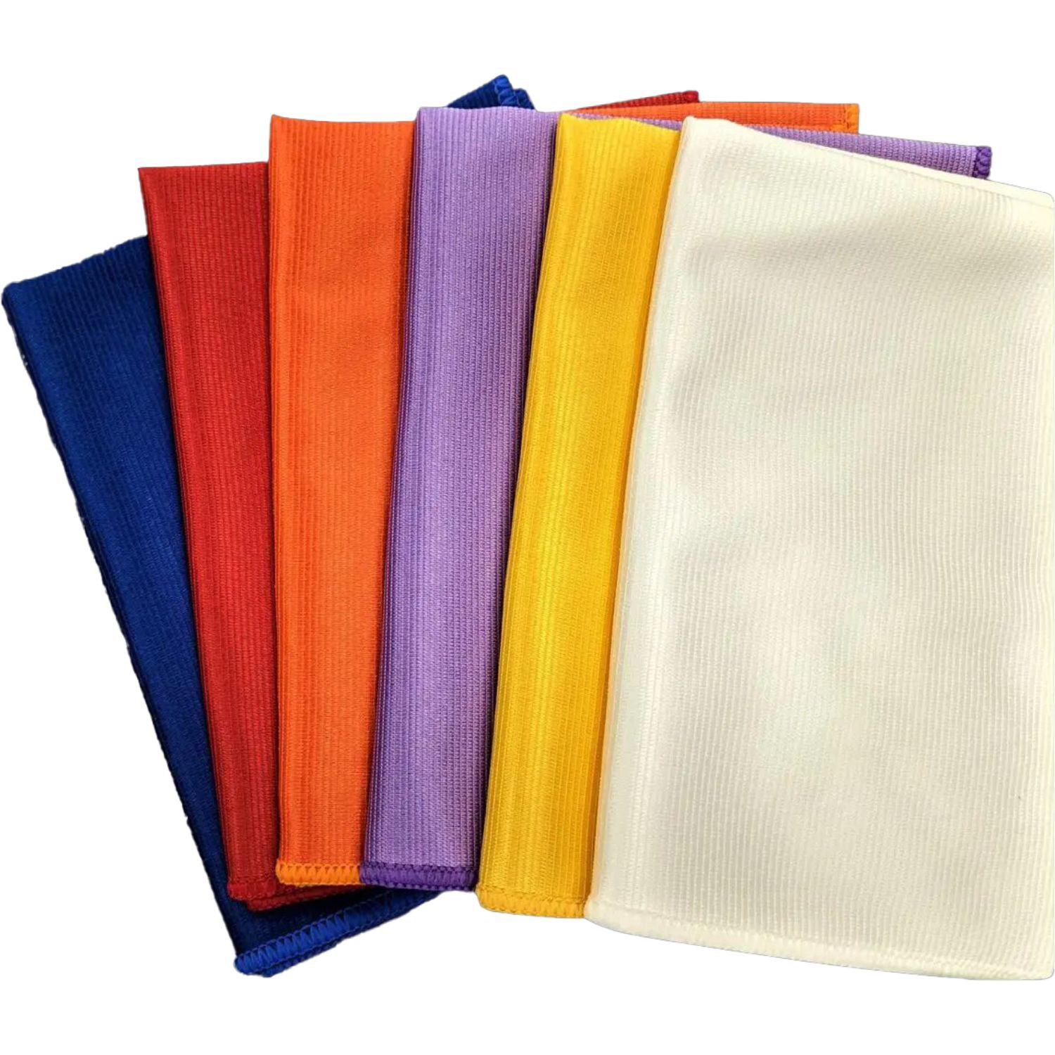 225 GSM 15" x 18" Flat Front Microfiber Rally Towels 3