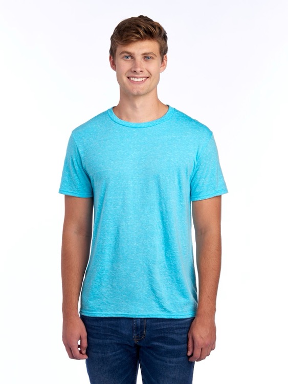 JERZEES Snow Heather Ring-Spun Unisex T-Shirt 2