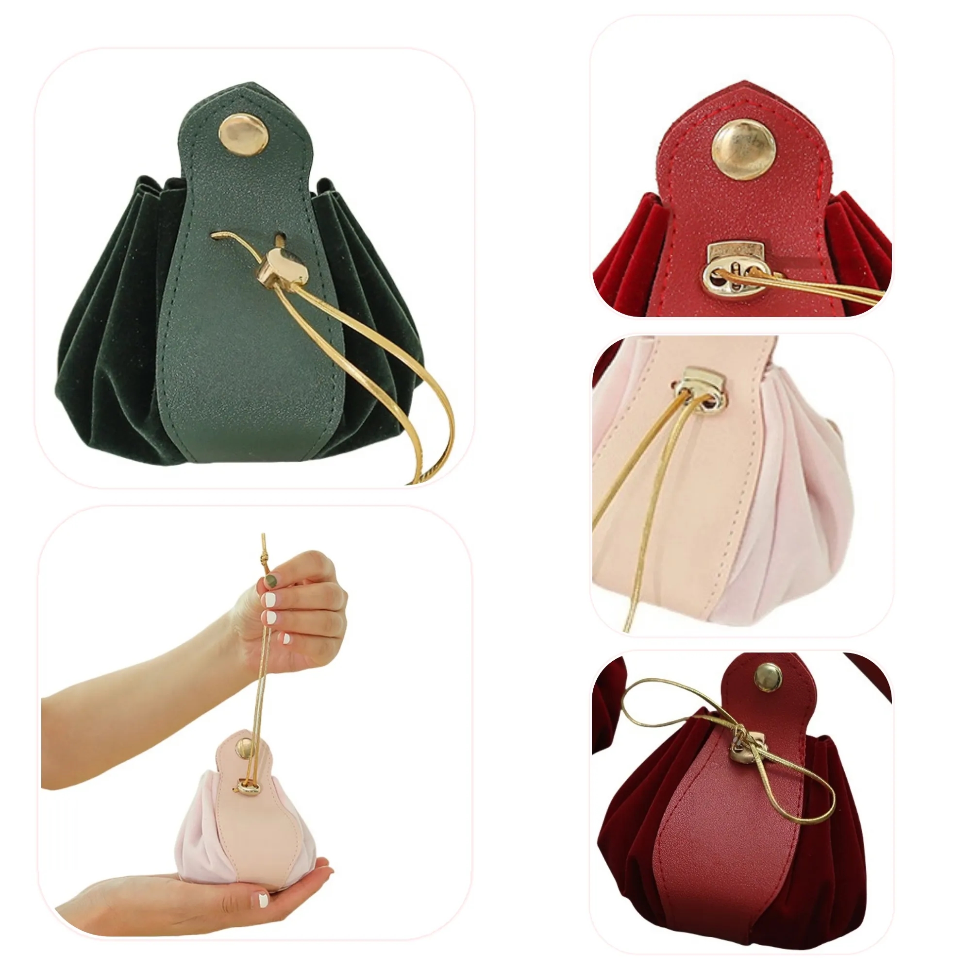 PU Drawstring Coin Pouch 2