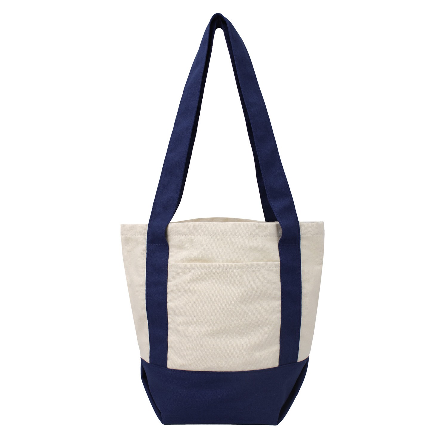 Small Cotton Canvas Boat Tote W/ Pocket 3