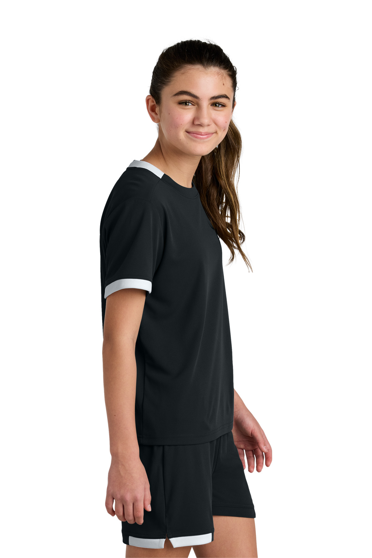 Sport-Tek Youth Club Short Sleeve Crew YST440 31
