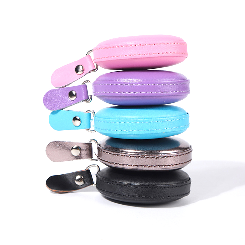 Automatic retractable 1.5m 60 inch round PU leather tape measure 6