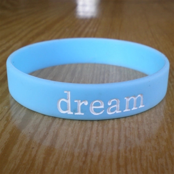 Debossed Color-Filled Silicone Wristbands 3