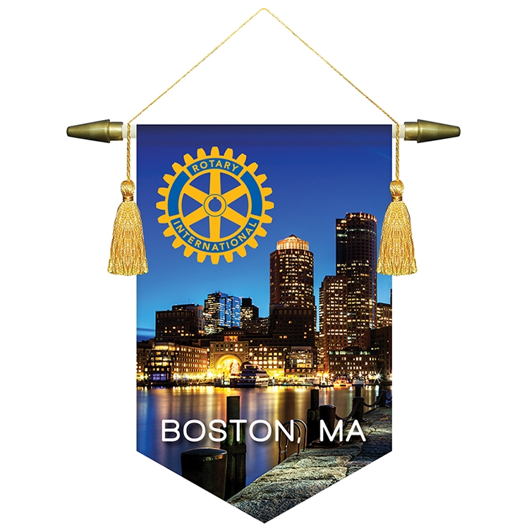 8" x 12" Podium Banner, V Cut/ No Fringe 2