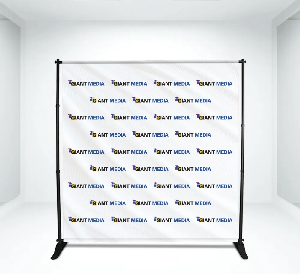 Adjustable Banner Frame Package with premium stand (8' x 8') 5