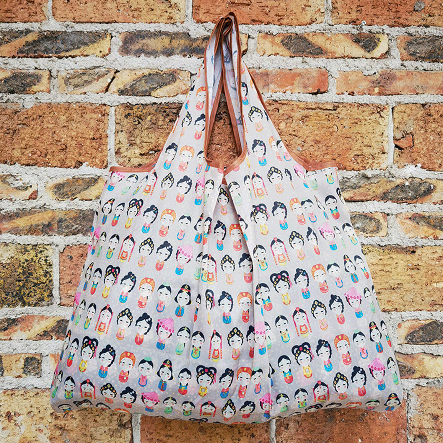 Customize Large Capacity Nylon Shopping Grocery Handbag Tote 18