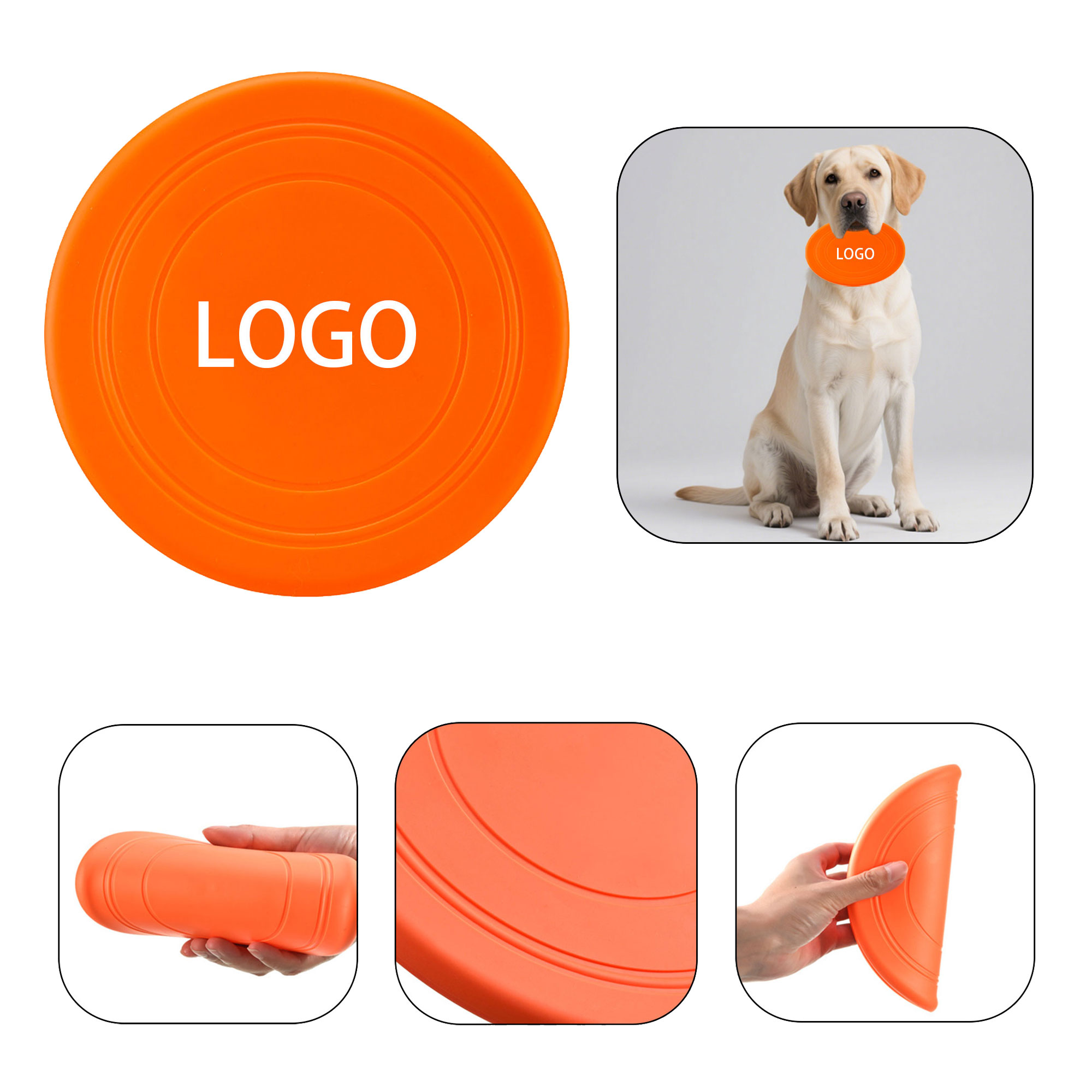 Fun Silicone Pet Flying Disc 4