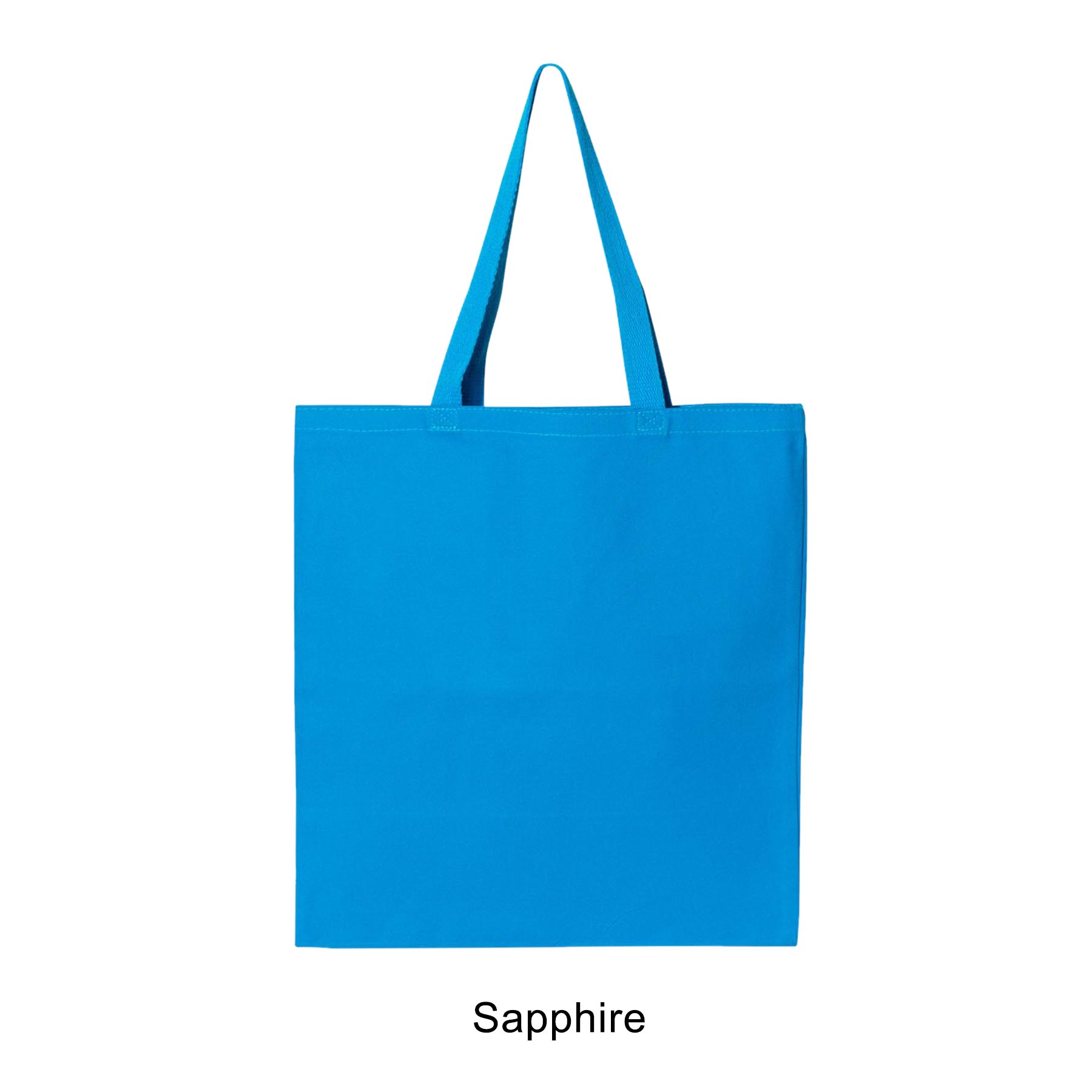 12 oz. Canvas Promotional Colored handle Tote Bag 25