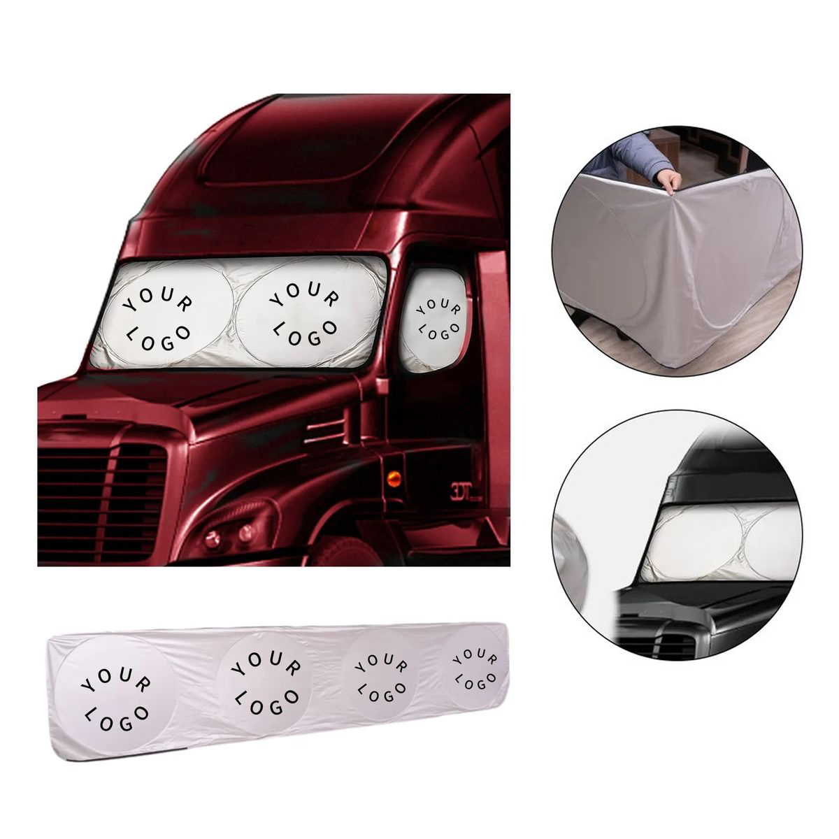 Reflective Truck Sunshade Heat Shield 2