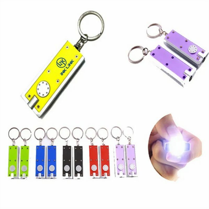 Super Bright LED Flashlight With Swivel Key Chain