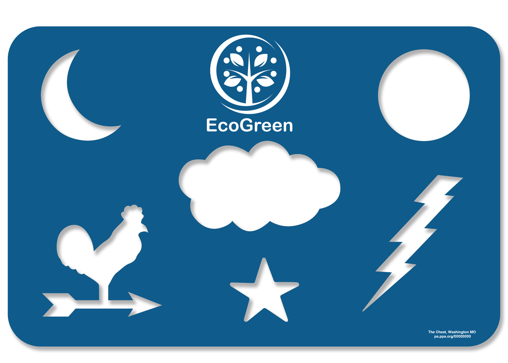 Weather Poly Stencil 2