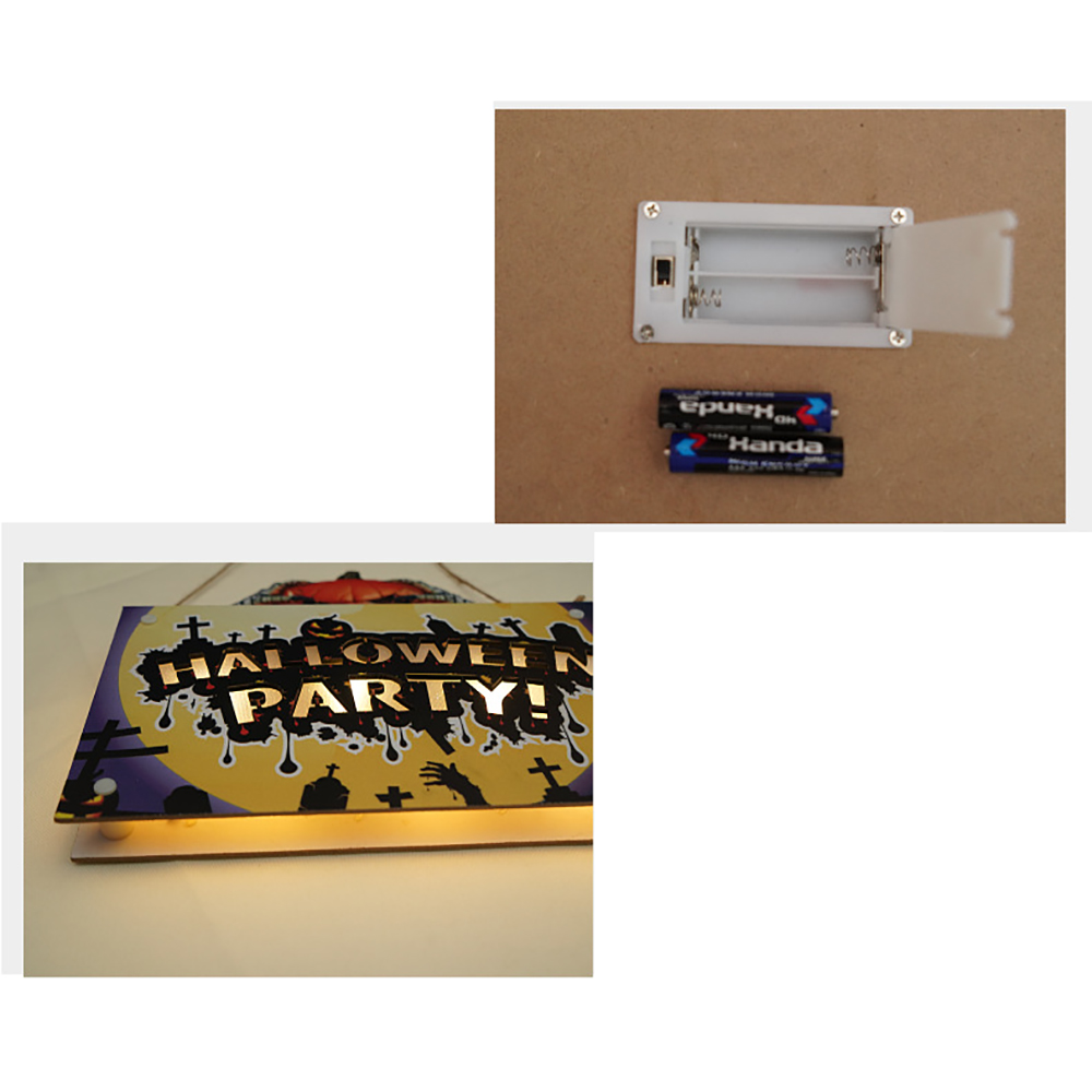 LED Halloween Doorplate Pumpkin Lamp 3