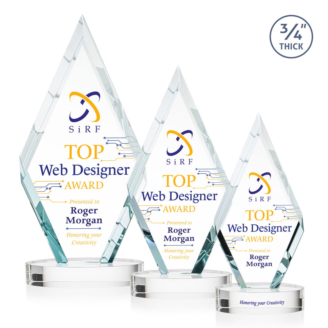 Richmond VividPrint™ Award on Alberton Base - Green