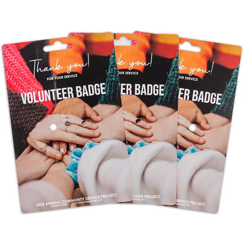 3" Square X 1 Button Packs 10