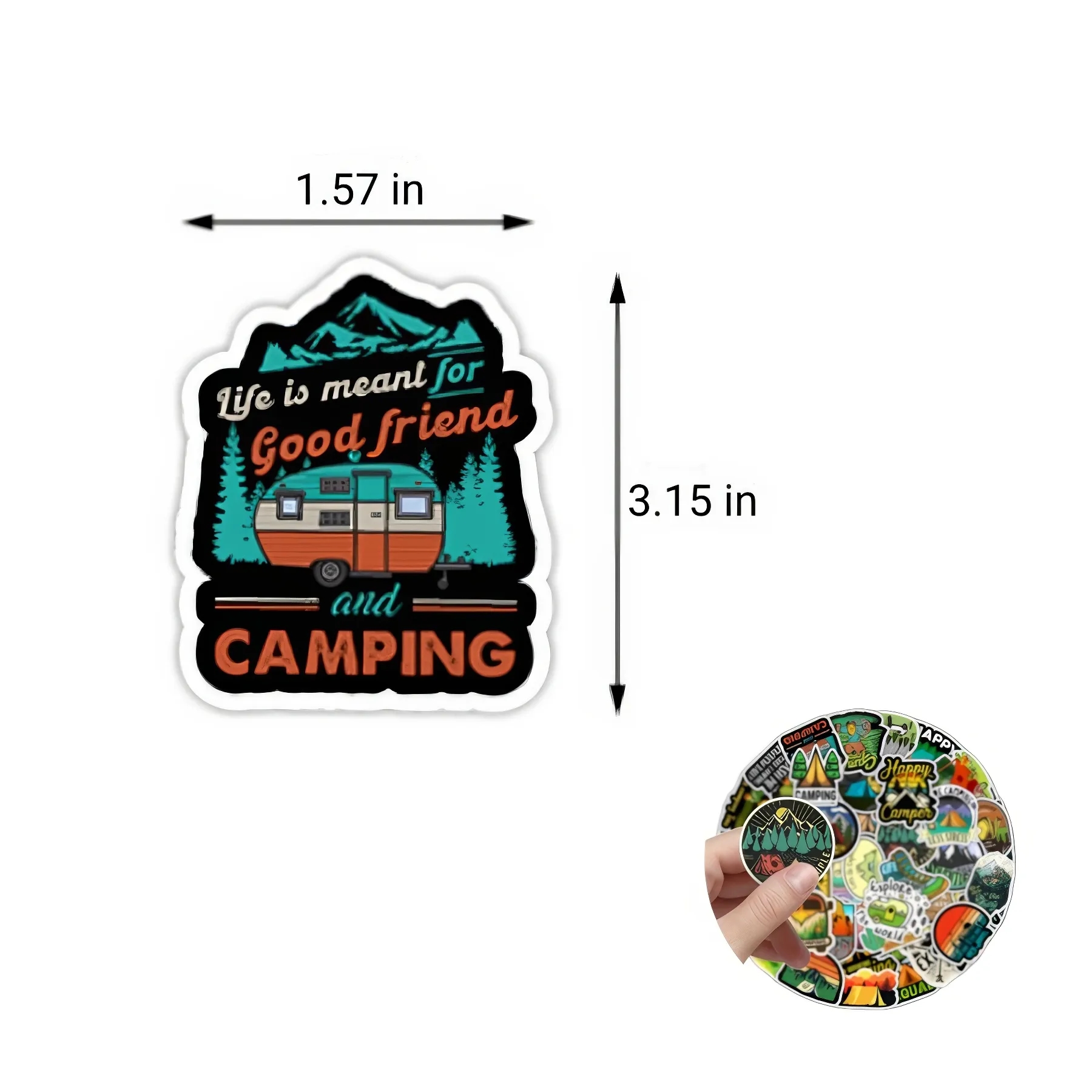 Waterproof Outdoor Camping Graffiti Sticker 3