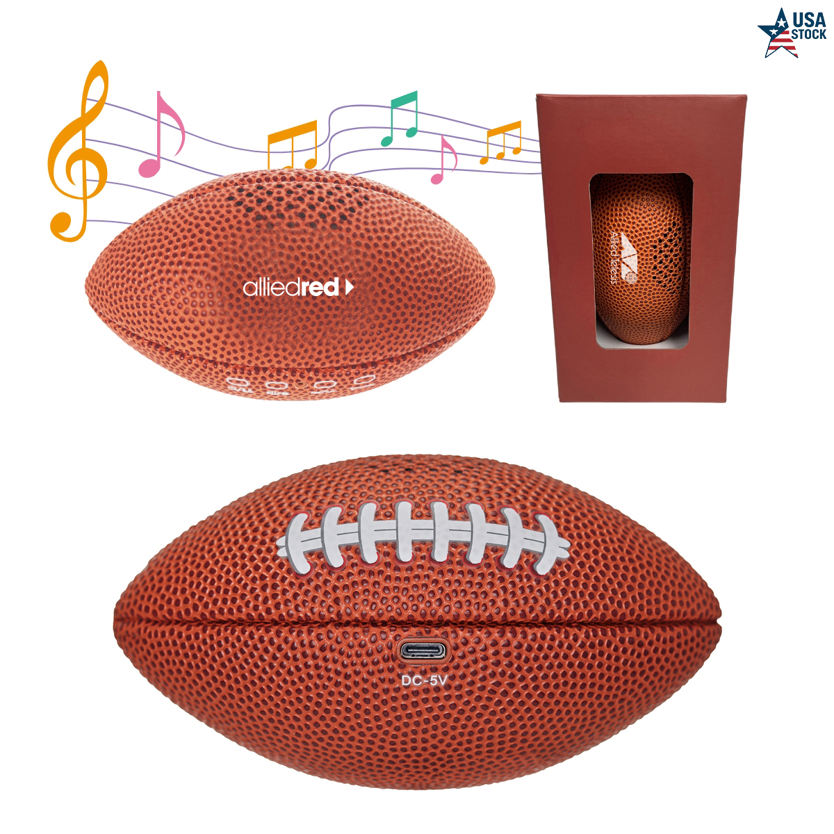 SonicWave Sports Football Bluetooth Speaker 3