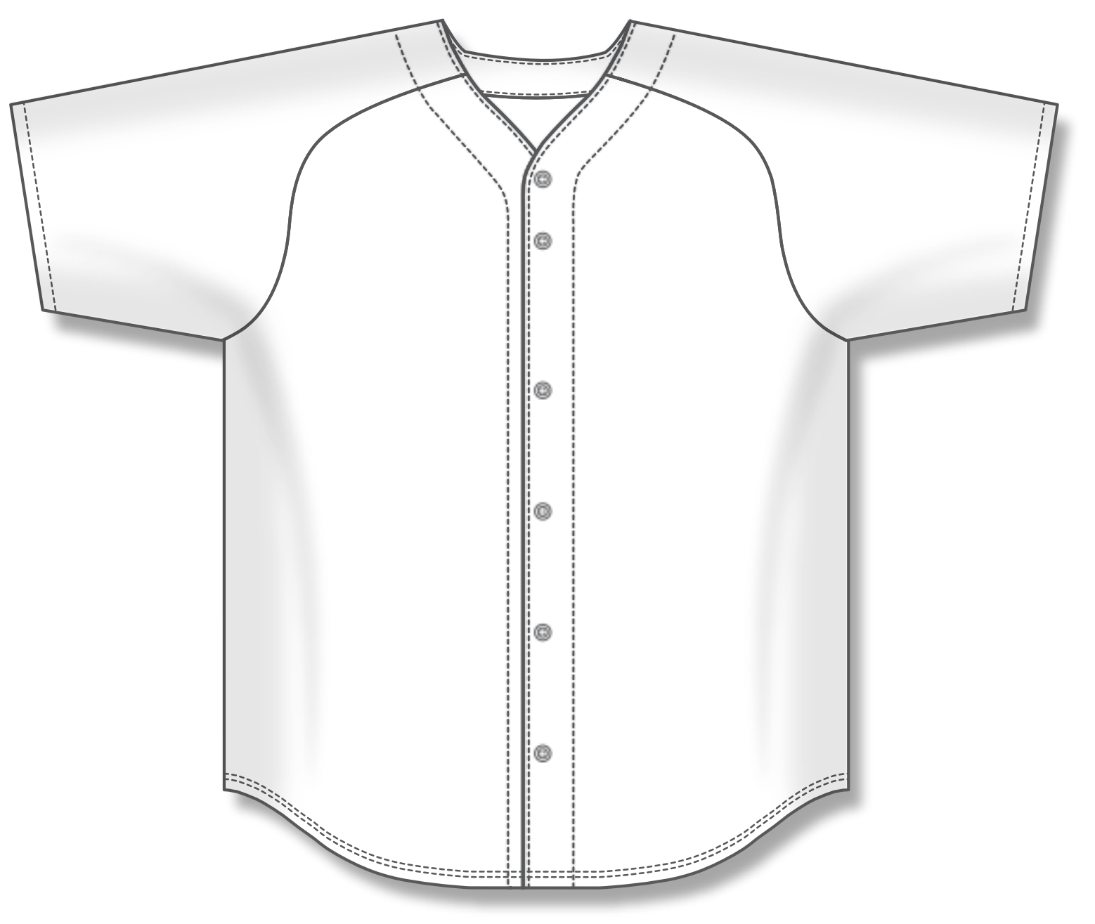 Full Button Baseball Jerseys BA5200-G01 36