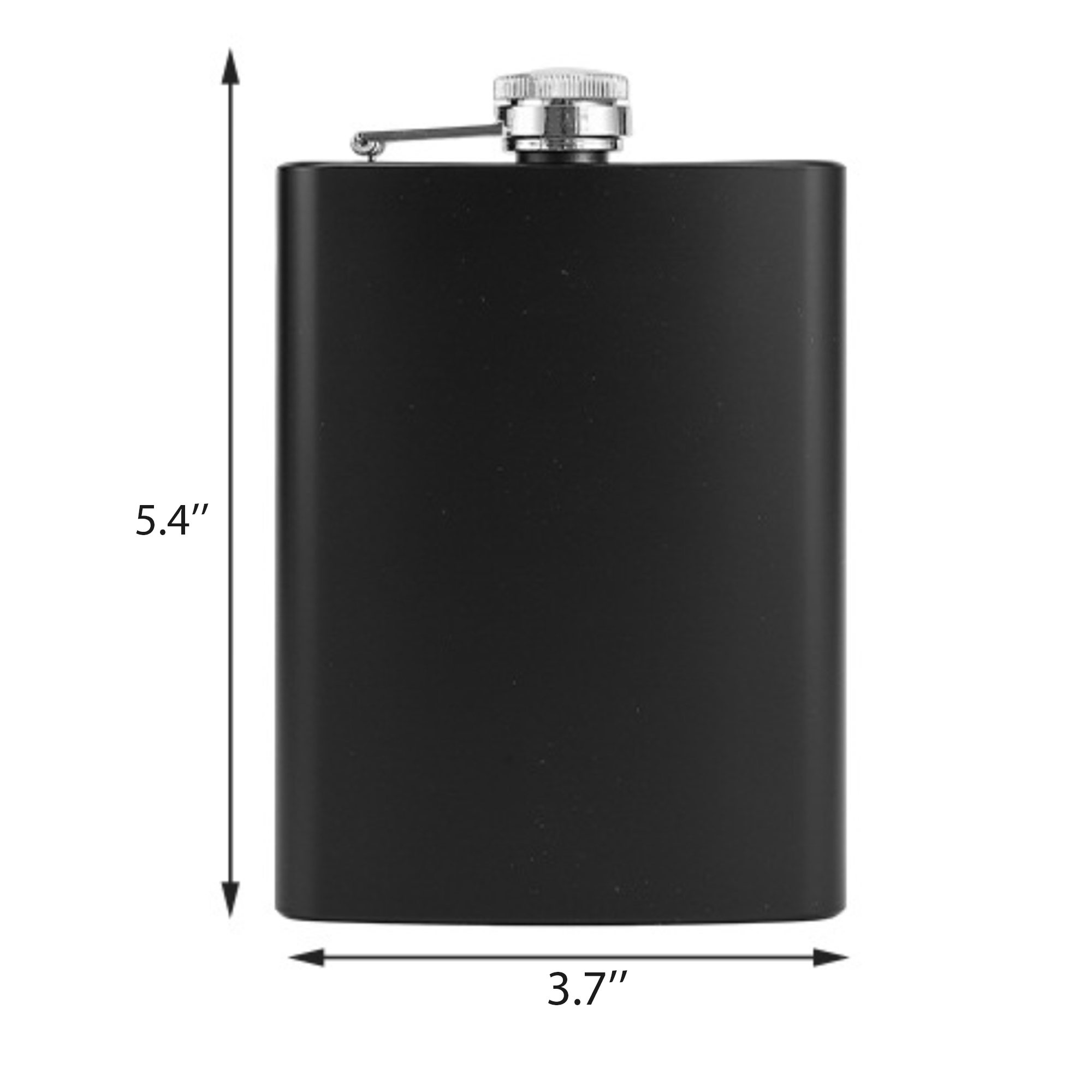 8 oz. Stainless Steel Hip Flasks Wine Bottle, custom water bottle with logo imprint 3