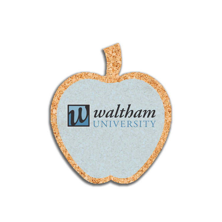 1/8" Cork Coaster Apple Shape