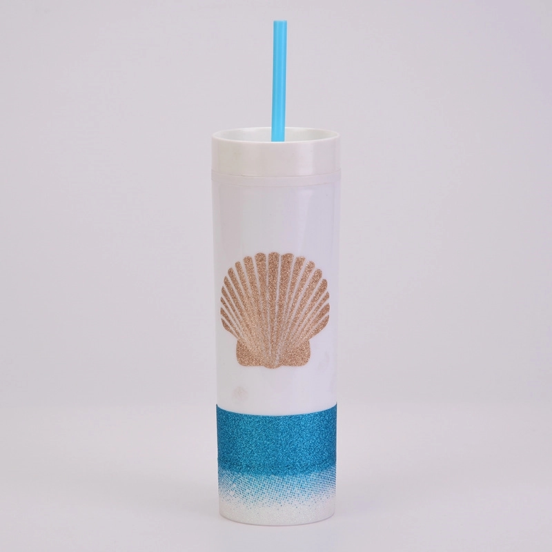 Custom AS Plastic Material Straw Tumbler 2