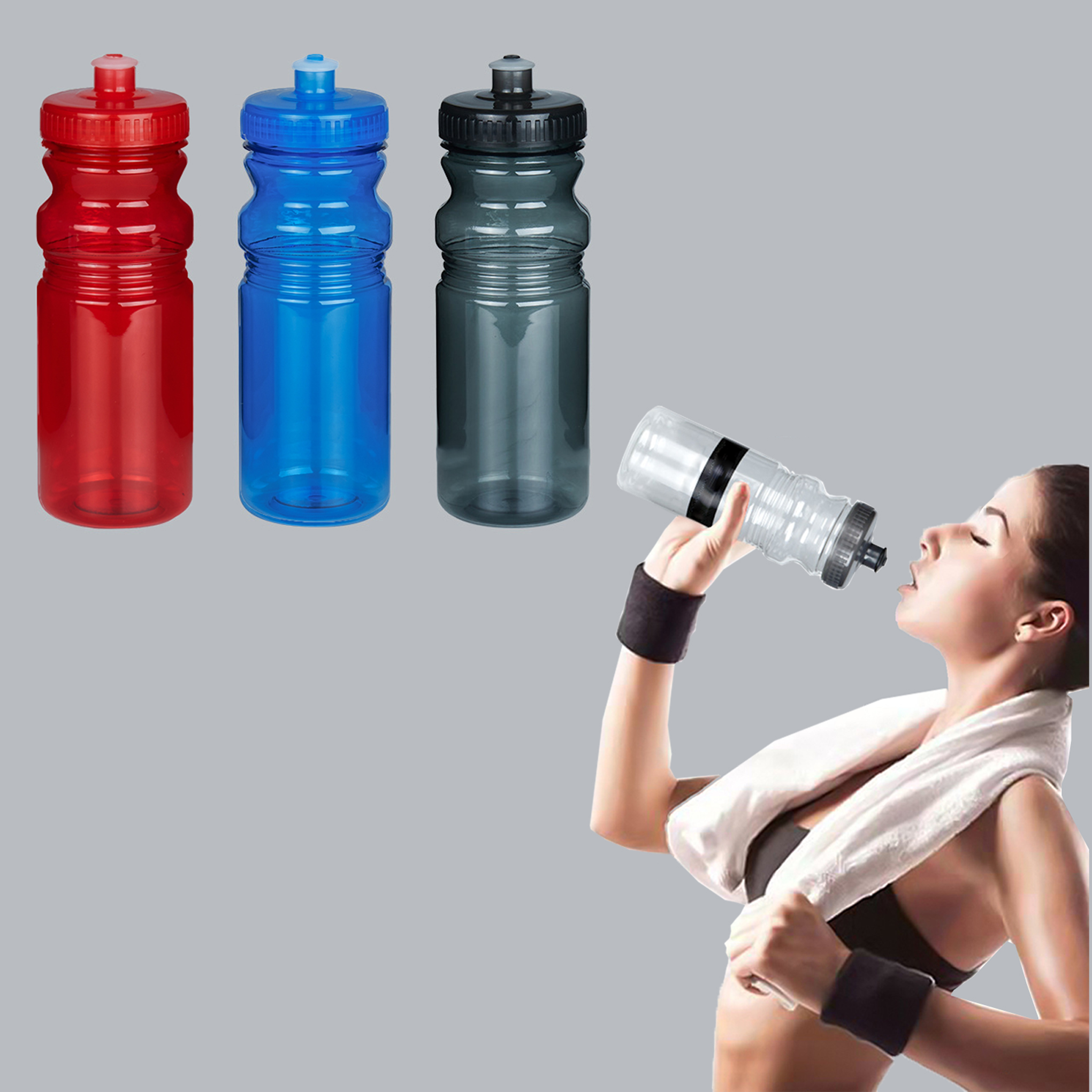 20OZ Outdoor Sports Bottle with Push-Pull Lid 1