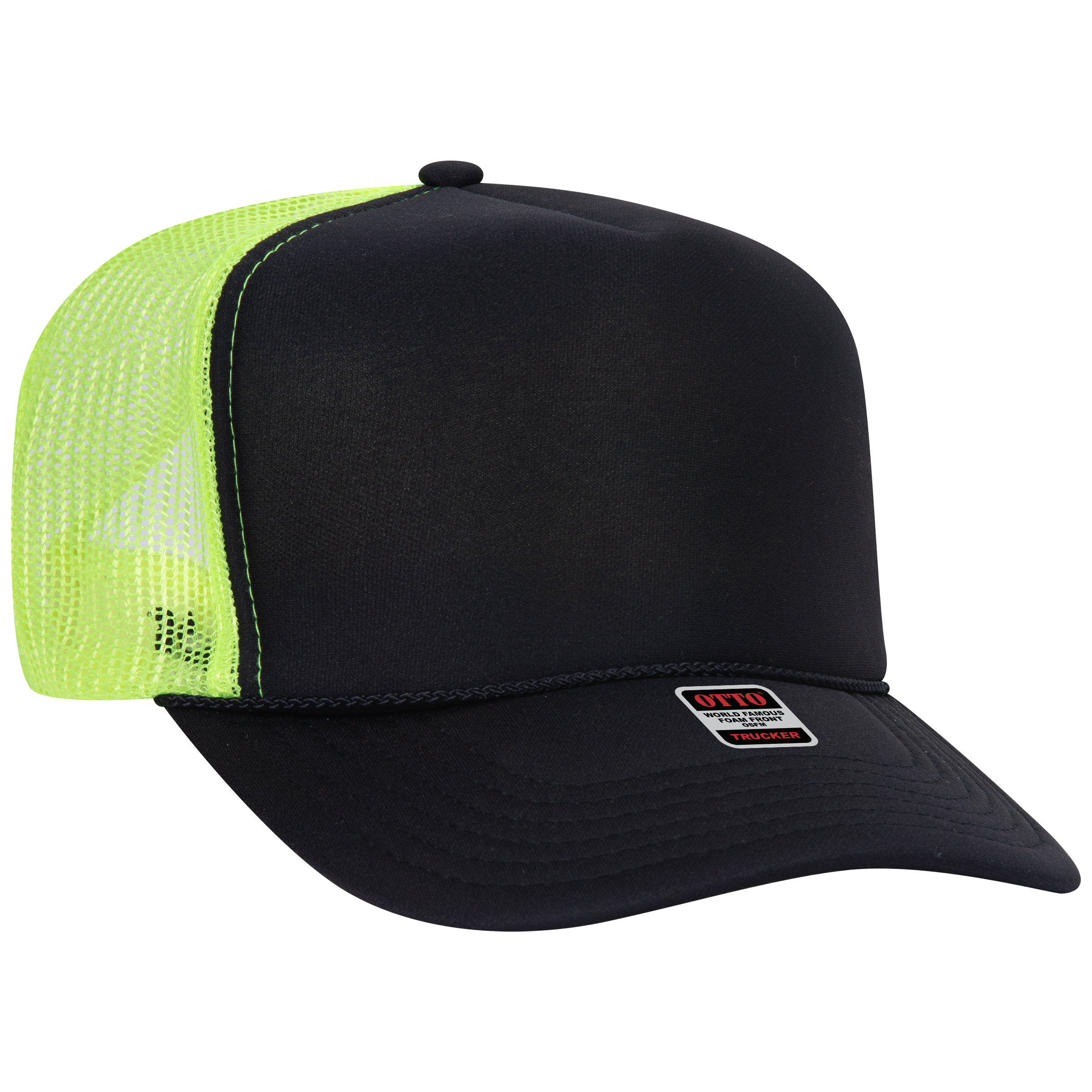 OTTO CAP® 5 Panel High Crown Mesh Back Trucker Hat 87