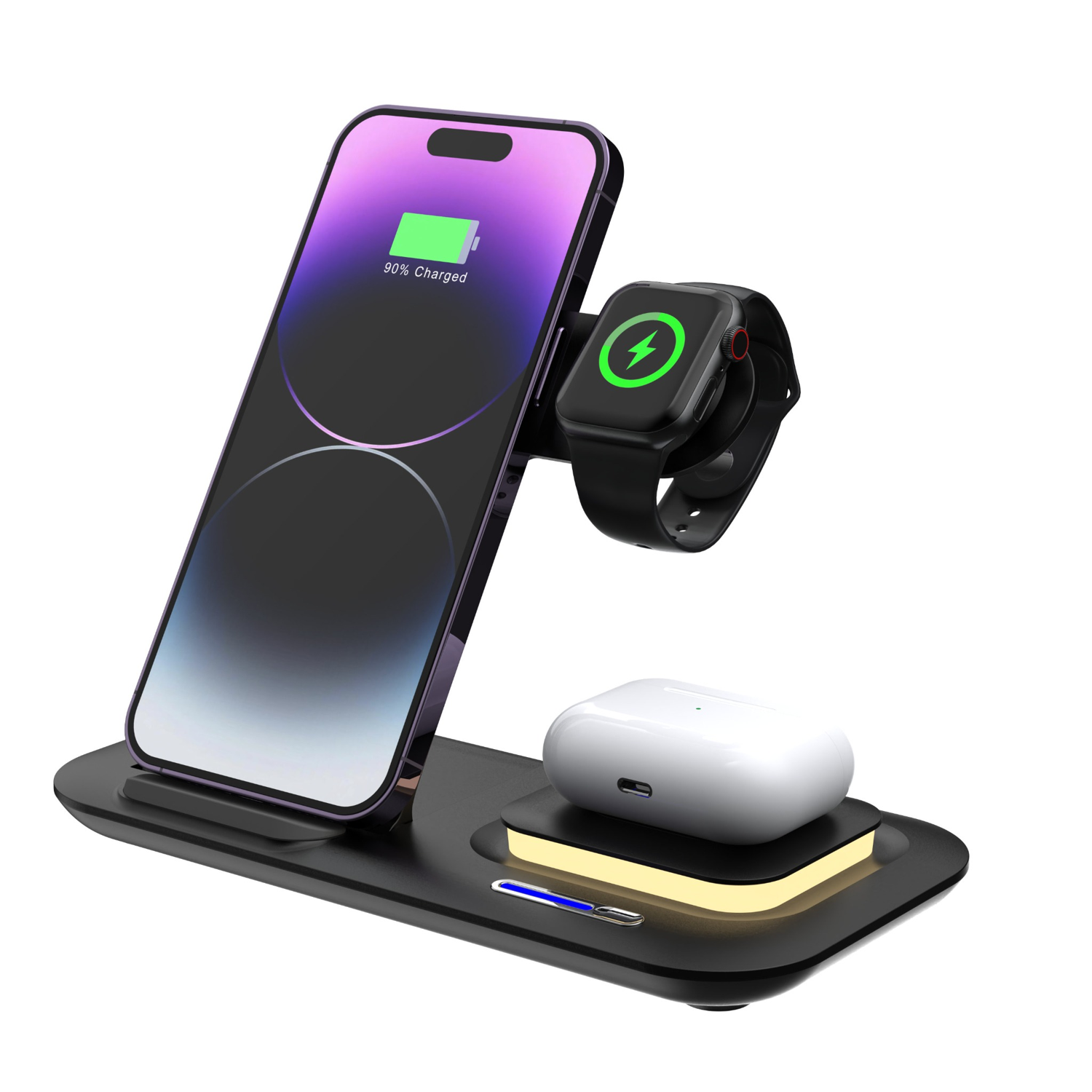 5-in-1 Foldable LED Light Fast Wireless Charger 9