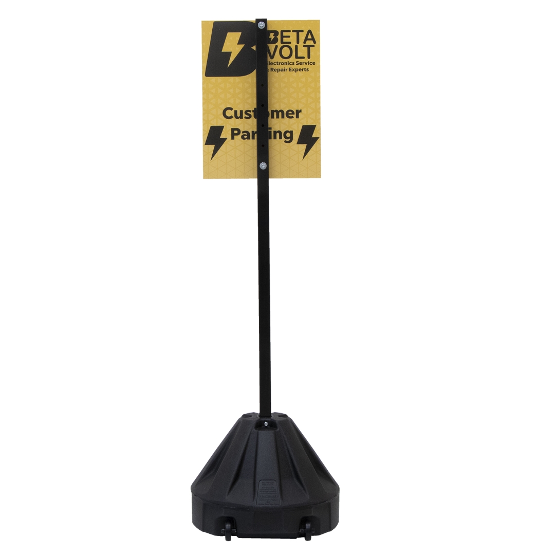 72" Rover Portable Sign Post Single-Sided Kit 5