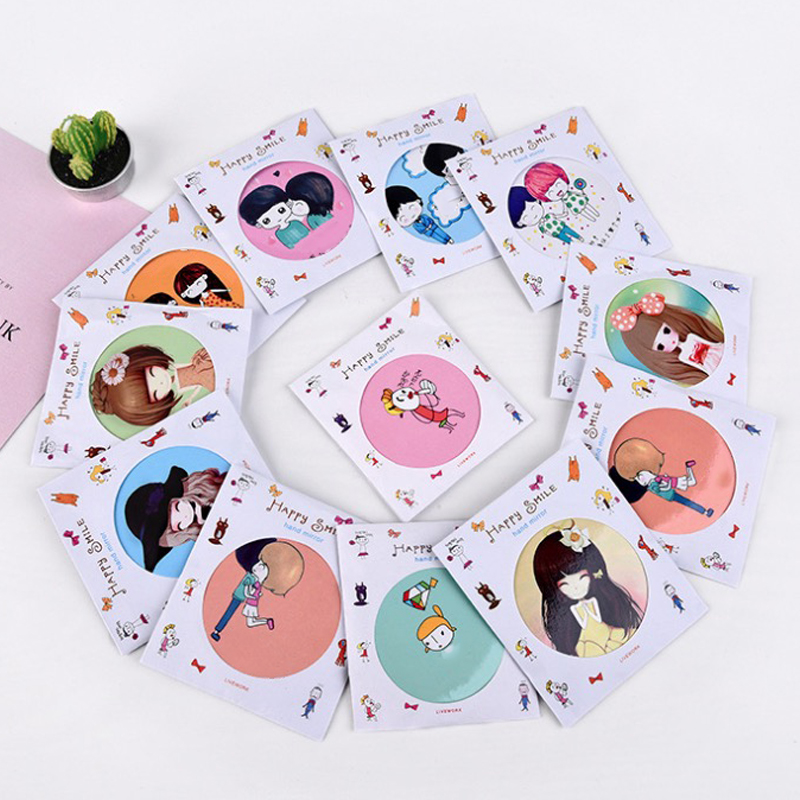 Round Pocket Makeup Mirror 4