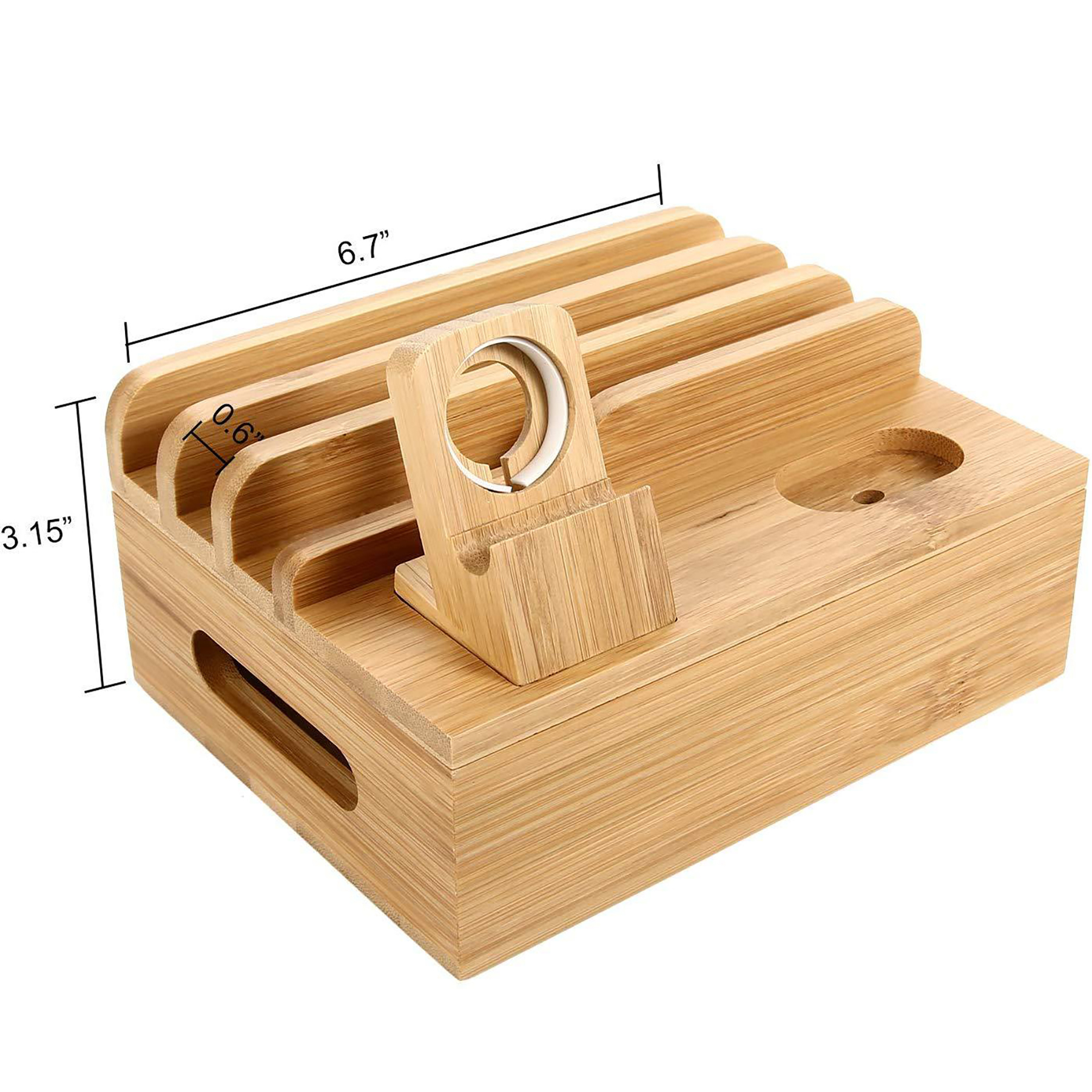 Bamboo PhoneCharging Stand 3