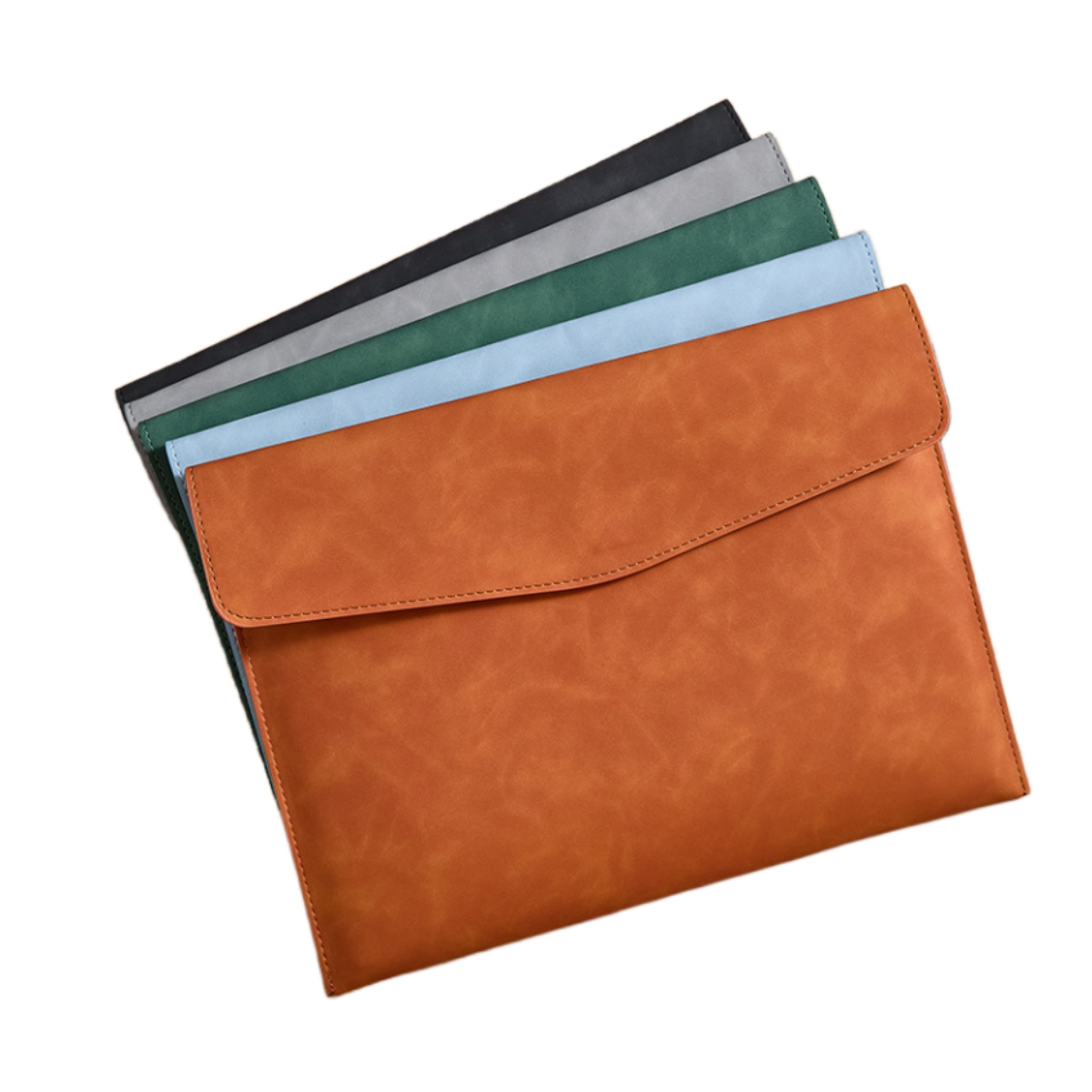 Waterproof PU Leather A4 File Folder Laptop Sleeve Pouch 2