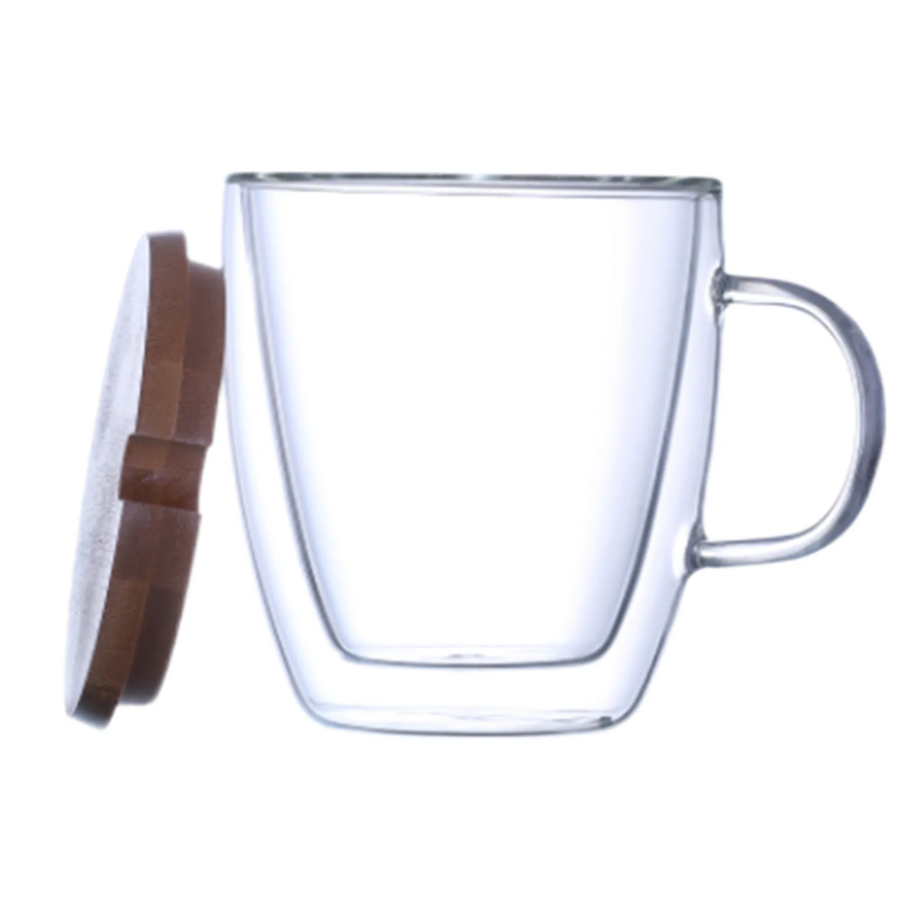 12 Oz Coffee Dual-Layer Glass Mug 2