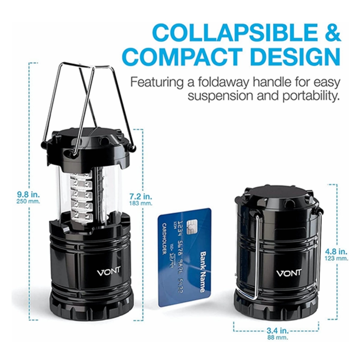 Portable LED Camping Lantern Flashlights 4