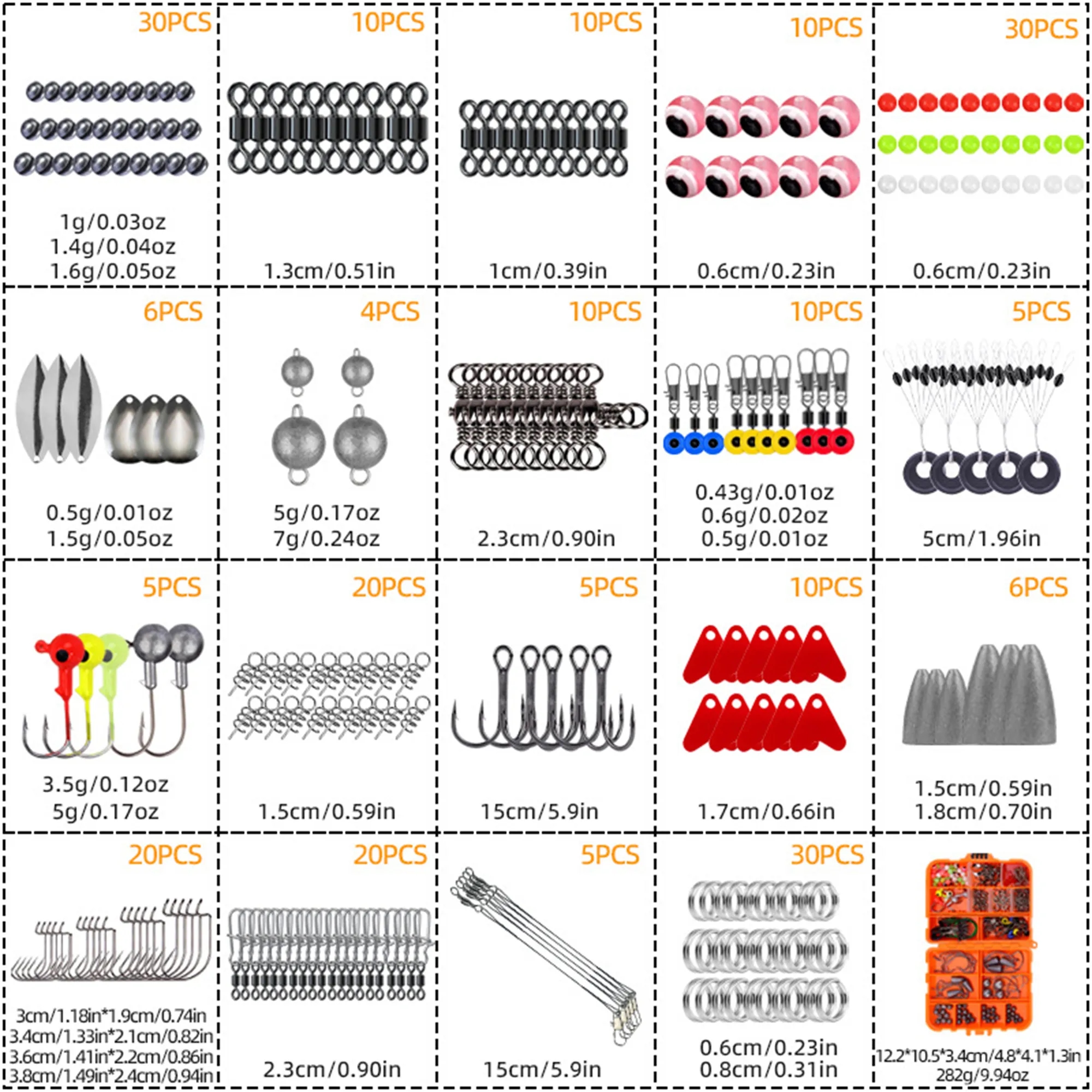 257 Piece Fishing Tackle Kit 3